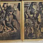 لوحة كانفس بي الوان الاكلريك