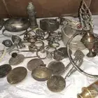 مجموعة حلي نوادر تراثيه قديمه معاضد واساور وخواتم فضه ونحاس