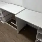 ثلاث طاولات مكتبيه ثنين ممتازه وواحد الدرج مكسور ظهر سرير 2