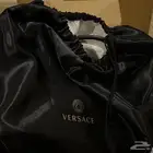 شنطة فرزاتشي Versace Black Barocco Embroidered Bag Purse