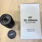 للبيع عدسة كانون EF 70-300 شبه جديدة وبالكرتون