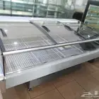 ثلاجات عرض أسماك وأجبان ولحوم سحاب زجاج بأحجام مختلفة