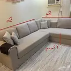كنب على شكل حرف L من قطعتين