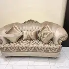 مجلس فاخر خشب وقماش تركي