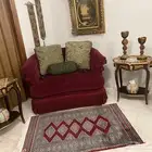 طاولتين صناعه مصريه السطح رخام مع مدخل ومرايه