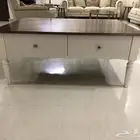 طاولة حجم كبير وسرير طفل خشب
