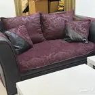 طقم جلوس خمري وأسود