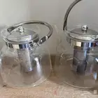 ابريق زجاج ومعدن