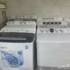 غسالات حوضين مستعمله نظيفه متوفره جميع الاحجام