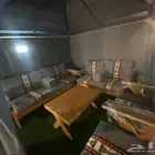 طقم 7 أشخاص خارجي خشب