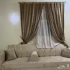 اثاث مستخدم نظيف للبيع كنب وطاوله وسجاده وستاره للبيع