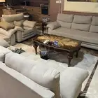 كنب 4 قطع 2 صغير فردي 2 كبير جماعي مع طاولة