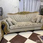 4 كنبات كبار و 3 كراسي للاطقم الكنبات
