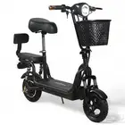 سكوتر كهربائي مع سلة ومقعد خلفي بقوة 36 فولت  سكوتر كهربائي