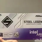 كرت شاشة Intel b580 Arc Asrock ابيض