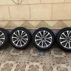 جنوط لكزس مع كفراتها جديدة