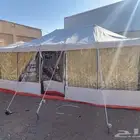 خيمة ثلاث طبقات بواجها شفاف