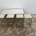 طاولة رخام قطعه كبيرة واربع صغيره