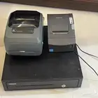 طابعات وصندوق نقود للبيع