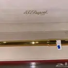 قلم ديبون ذهبي ماشه سوداء جاف جديد لم يستخدم بكلمل المرفقات