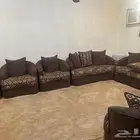 كنب بني نظيف جدا للبيع على السوم