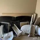 سريرين نفر ونص نضاف بالحيل. معهن درجين بكل سرير