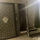 باب حديد كبير للبيع مع باب خشب