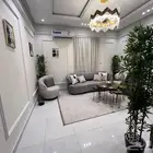 شقه جديدة مفروشة 3 غرف ومطبخ وصاله في حي الربوة وحي الورود