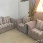 طقم كنب مع ستارتين