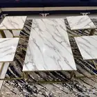 طاولة كبيرة مع طاولات خدمة 4 مع طاولة استقبال