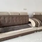 كنب لون بني 4 قطع