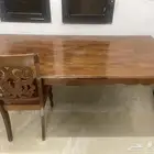 طاوله خشب مستعمله نظيفه