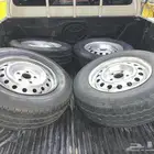 4 كفرات اثنين جديده مالها شهرين وثنين لاباس بها انظاف