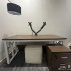 طاولة Pc مع ستاند شاشتين راكب وجاهز