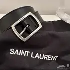 YSL Unisex belt - black حزام سان لوران اسود