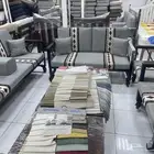 جلسات خارجية وجلسات ارضية والستائر والديكورات