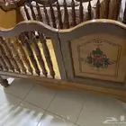 سرير خشب تيك
