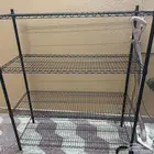 ارفف حديد لون اسود جديد ب 200