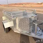 للبيع قلص او مقطوره عفش المنيوم