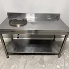 طاولة ستيل مع عين غاز للفلافل
