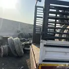 يوجد لدينا تشليح شاحنات كما يوجد ويتوفر جنوط وكفرات