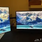 Double monitor with stand