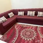 مجلس كنب حرف L مستعمل نظيف