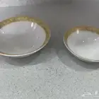 صحون حواف ذهبية قديمة مروكي