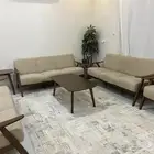 كنب مع الطاولة من سيتي دبليو خشب ماليزي