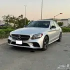 مرسيدس C300 2021 مخزنه ممشى قليل