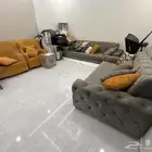 طقم اثاث 7 اشخاص بحالة ممتازة