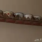 من التراث القديم رفين مع قدور وزبدايات تراثيه ملونه