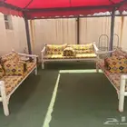 كراسي حديد خارجيه مع مرجيحه