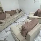 طقم كنب فاخر 4 قطع مريح شبة جديد